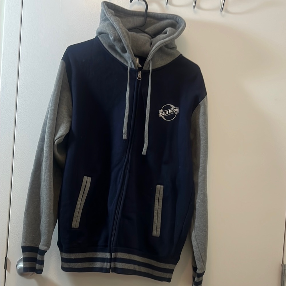 Blue Moon Navy and Gray Hoodie